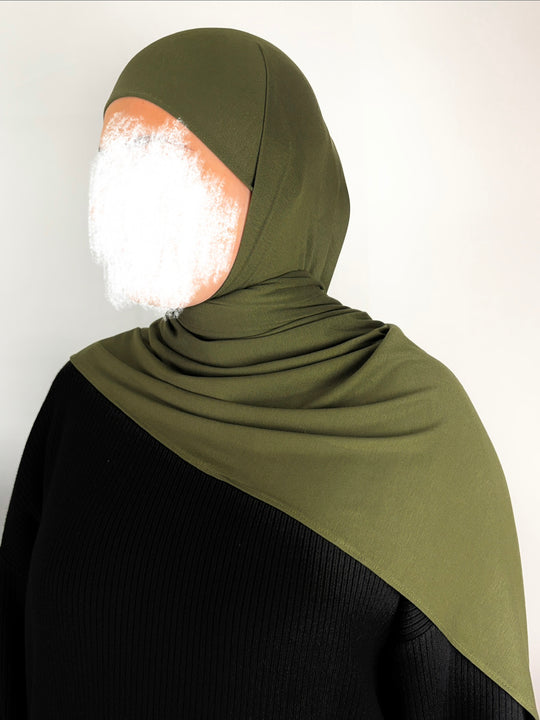 Hijab-Olivegrün
