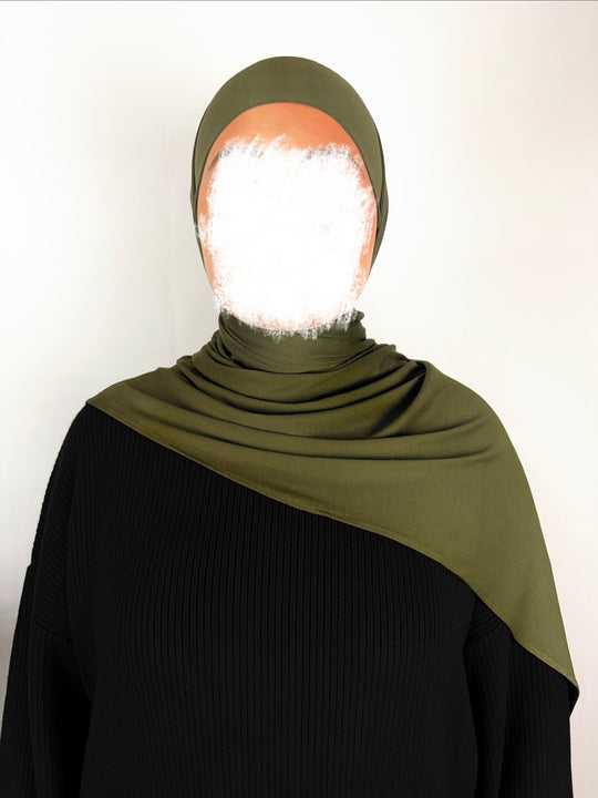 Hijab-Olivegrün